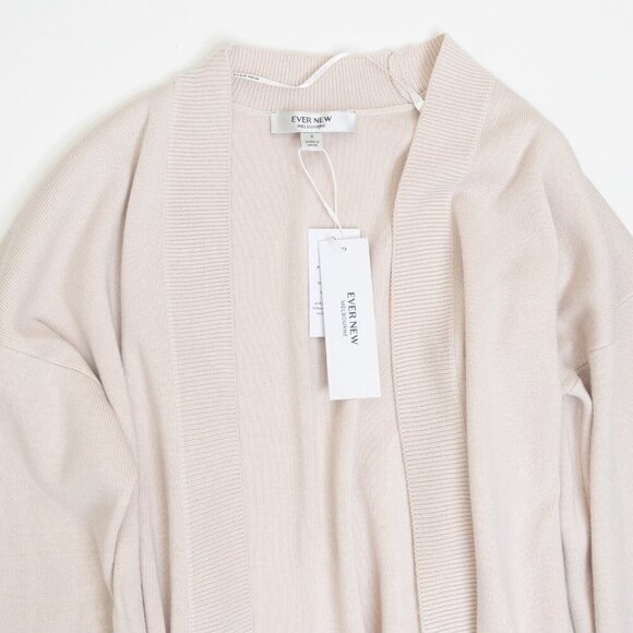Ever New Melbourne Georgie Belted Knit Cardigan Sweater Bone Beige Small - Picture 5 of 13
